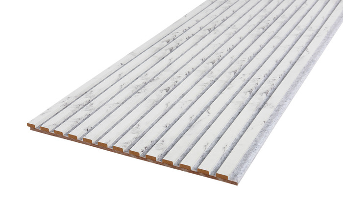 Akustikpanel Marble White Stone 18 x 520 x 2440 mm Fibrotech